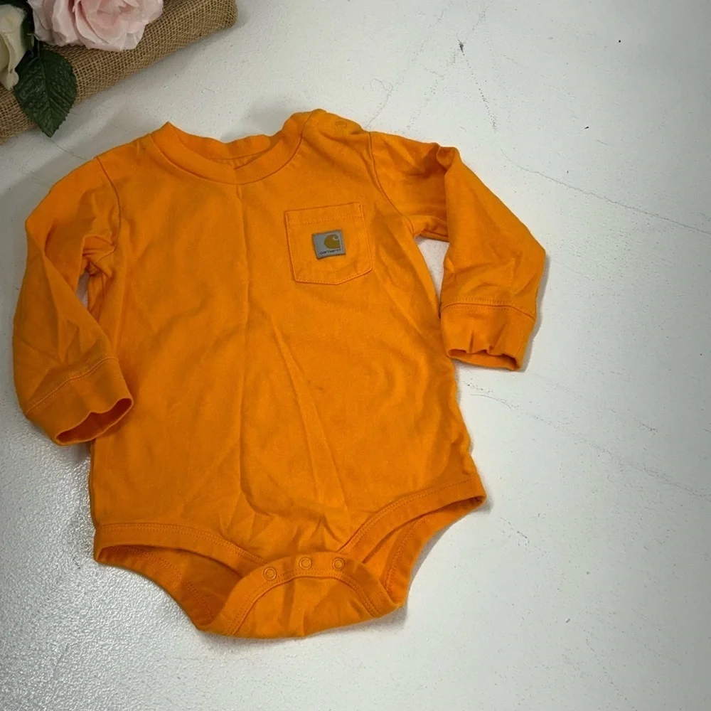 Carhartt Vibrant Orange Kids Bodysuit